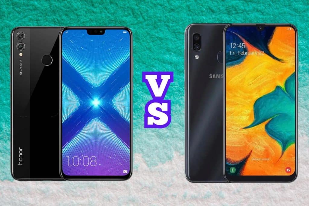 Comparativa entre Huawei Honor 8X y Samsung Galaxy A30