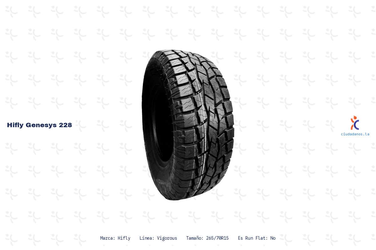 Ficha tecnica Hifly genesys 228