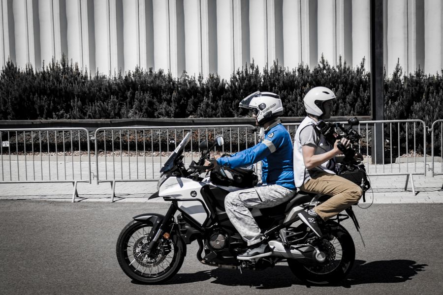 Cámaras de acción en cascos de motociclistas